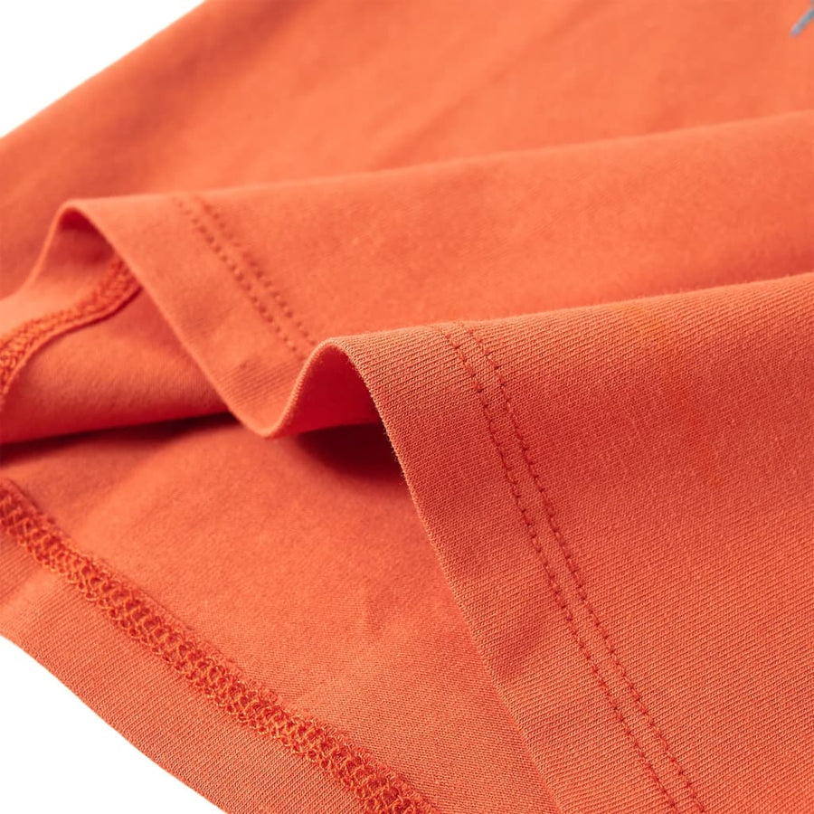 Kindershirt met lange mouwen 140 oranjebruin orange