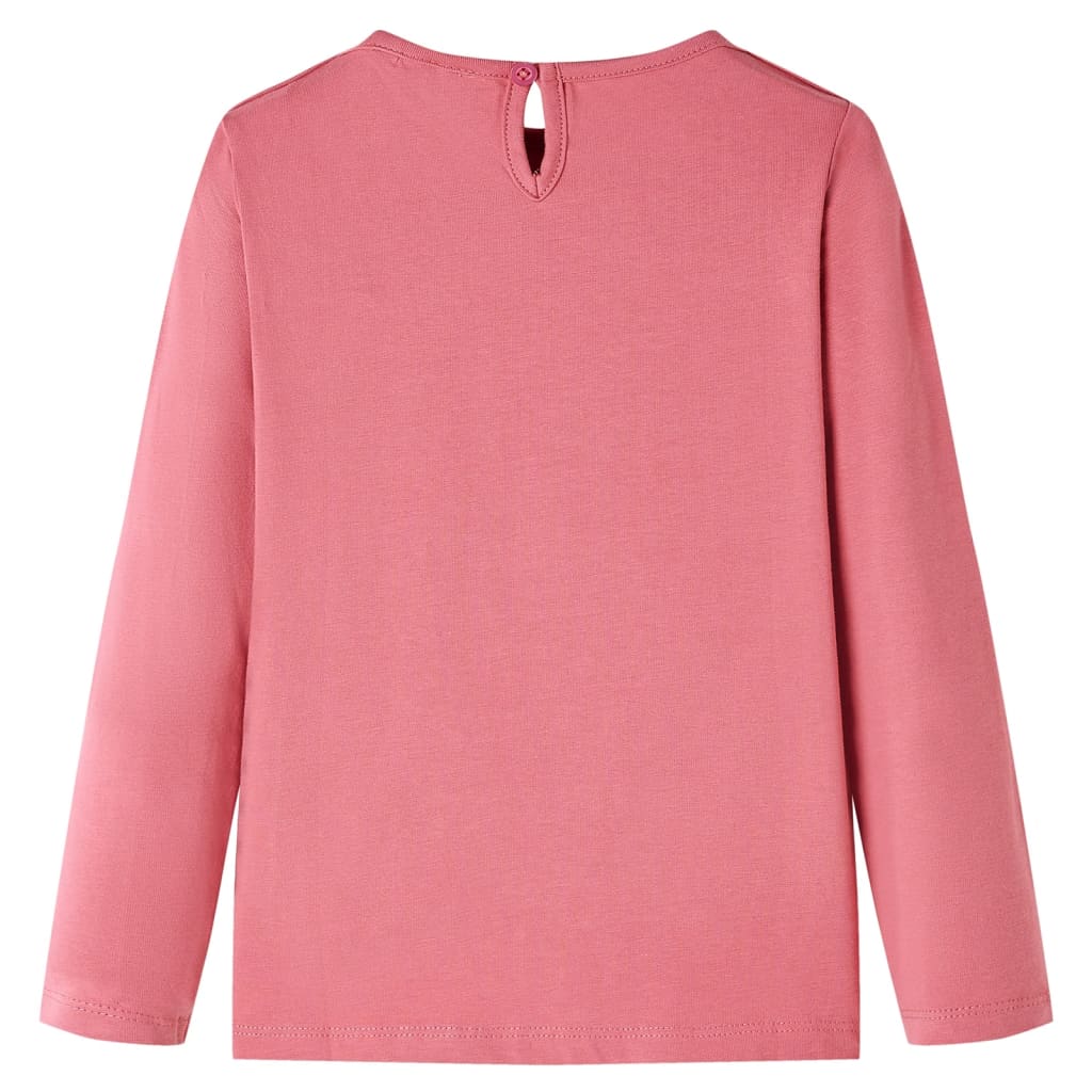 Kindershirt met lange mouwen 116 oudroze Roze 116