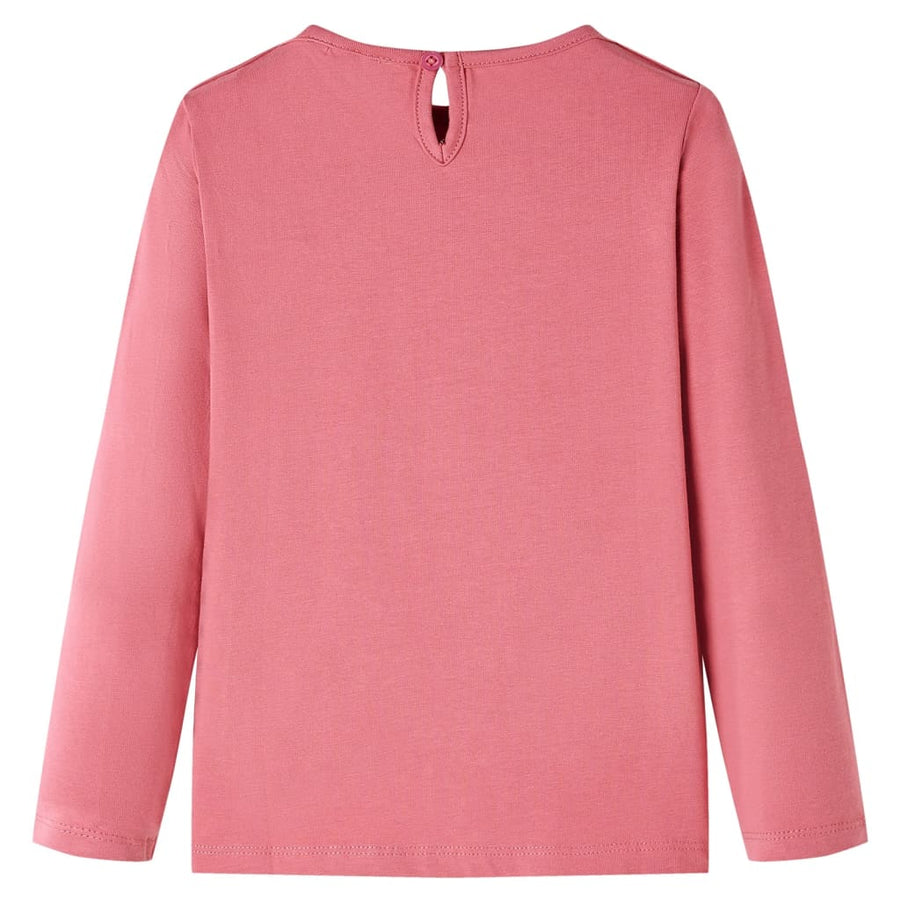 Kindershirt met lange mouwen 116 oudroze Roze 116