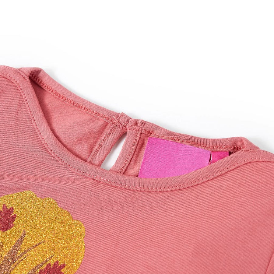 Kindershirt met lange mouwen 128 oudroze Roze 128