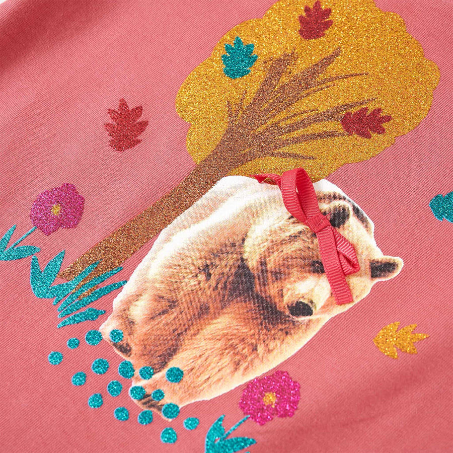 Kindershirt met lange mouwen 128 oudroze Roze 128
