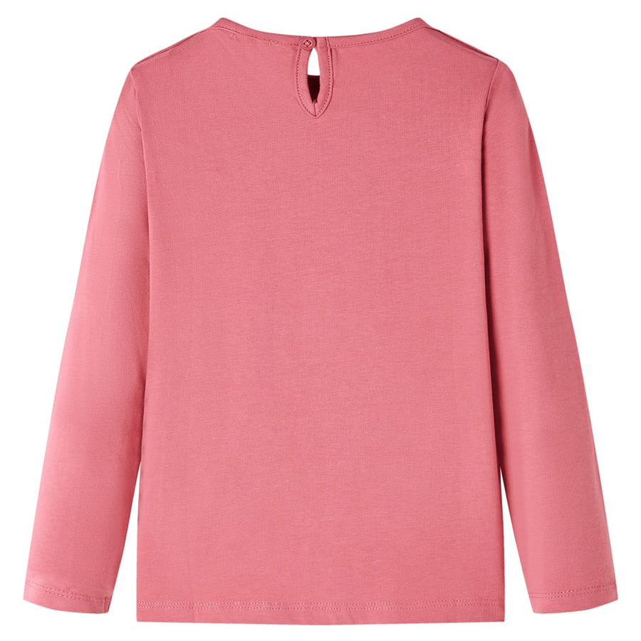 Kindershirt met lange mouwen 140 oudroze Roze 140