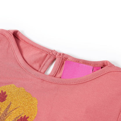 Kindershirt met lange mouwen 140 oudroze Roze 140