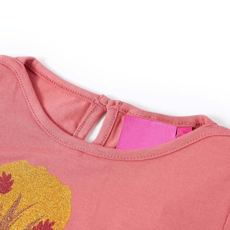 Kindershirt met lange mouwen 140 oudroze Roze 140