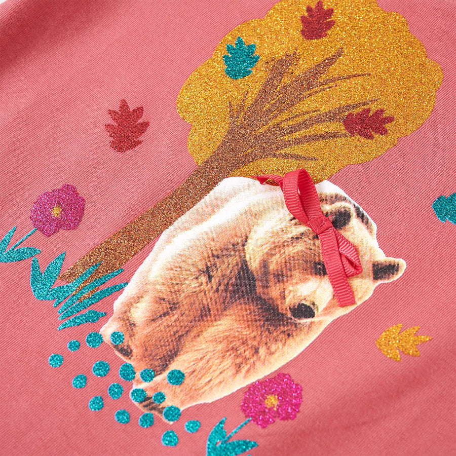 Kindershirt met lange mouwen 140 oudroze Roze 140