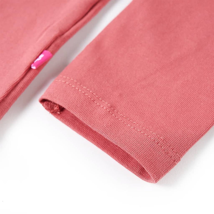 Kindershirt met lange mouwen 140 oudroze Roze 140