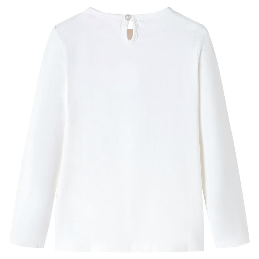 Kindershirt met lange mouwen 116 ecru Ecru