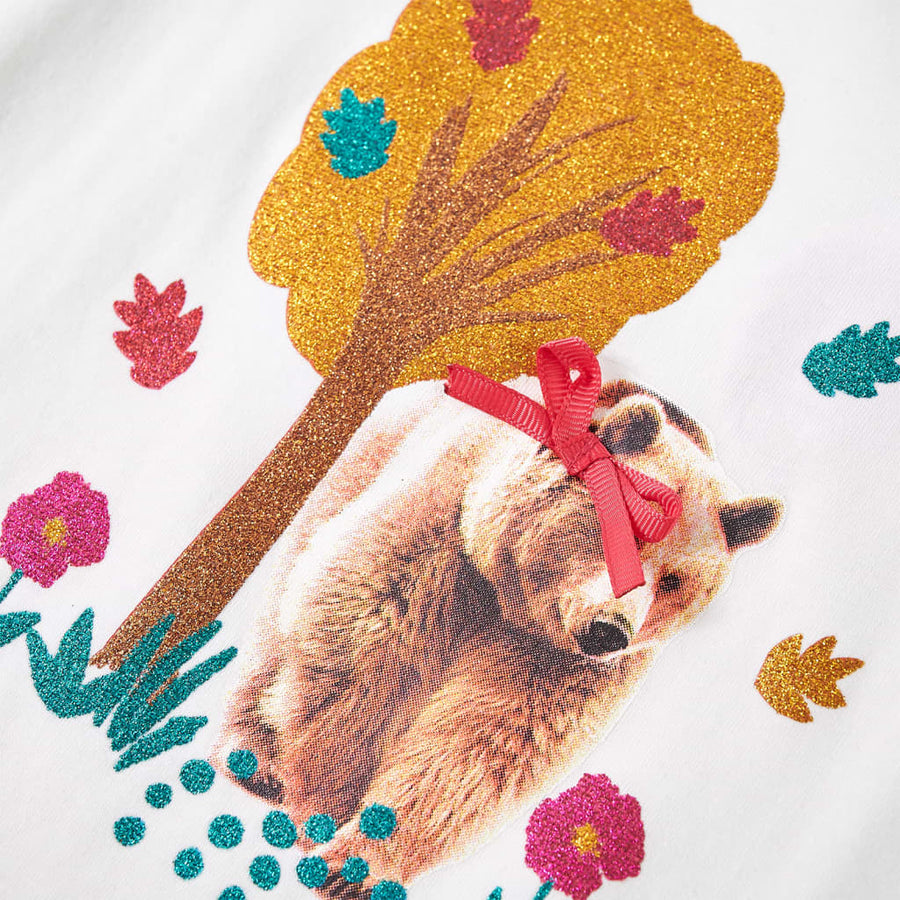 Kindershirt met lange mouwen 116 ecru Ecru