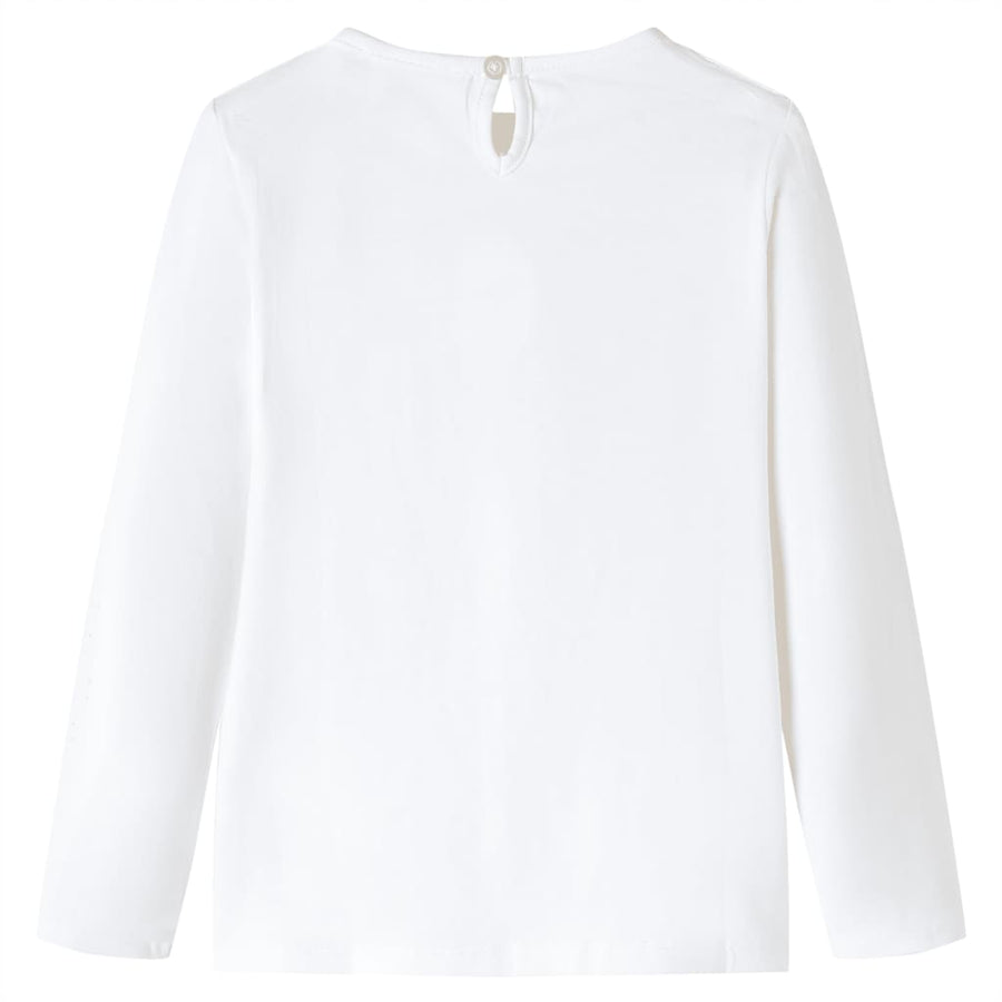 Kindershirt met lange mouwen 128 ecru Ecru