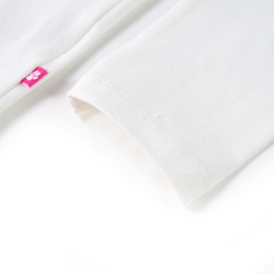 Kindershirt met lange mouwen 128 ecru Ecru