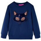 Kindertrui 116 marineblauw katoen