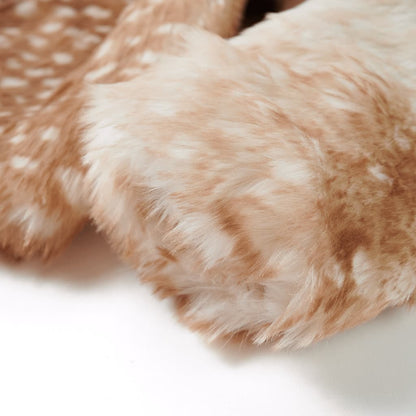 Kinderjas 92 kunstvacht cognackleurig 92