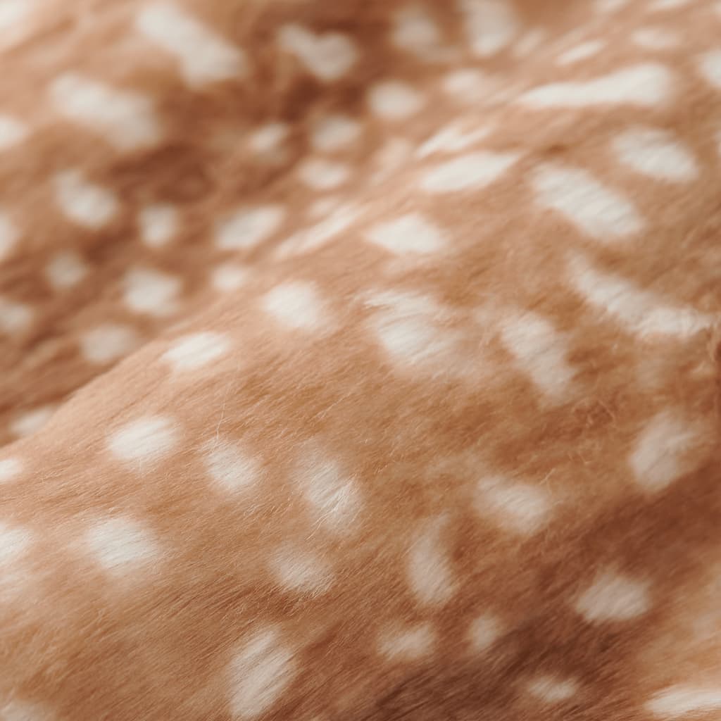 Kinderjas 92 kunstvacht cognackleurig 92