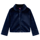 Children's jacket 104 faux fur navy blue