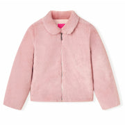 Kinderjas kunstvacht roze maat 104