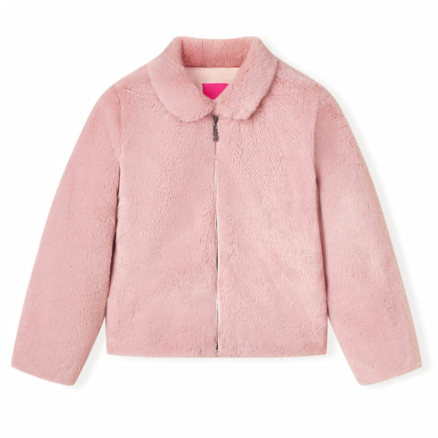 Kinderjas 104 kunstvacht roze Roze