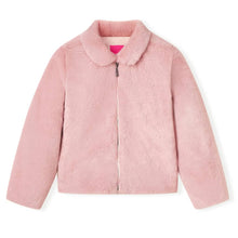 Kinderjas 128 kunstvacht roze Roze