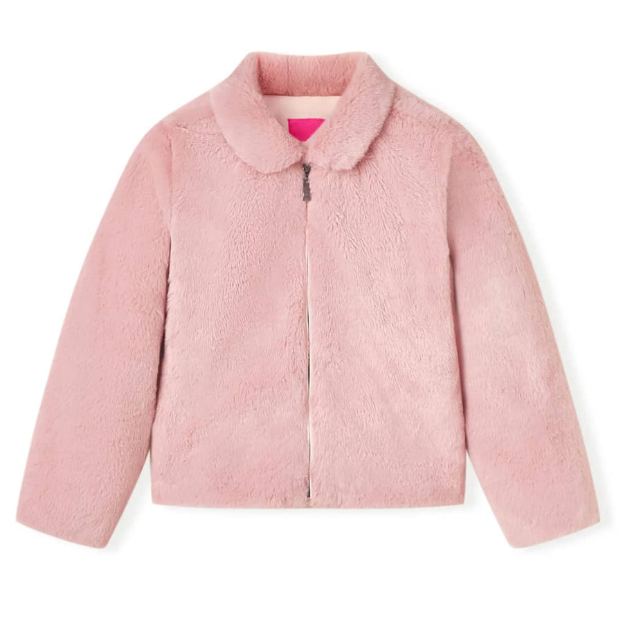 Kinderjas 128 kunstvacht roze Roze