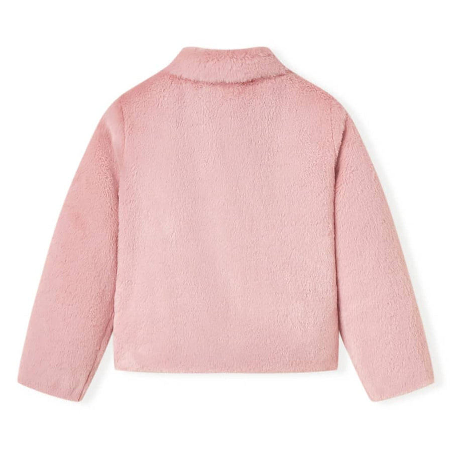 Kinderjas 128 kunstvacht roze Roze