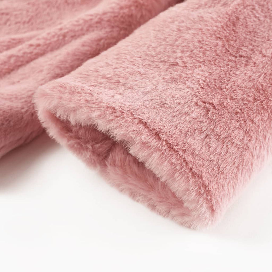 Kinderjas 128 kunstvacht roze Roze