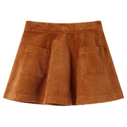 Kinderrok ribfluweel 104 cognac