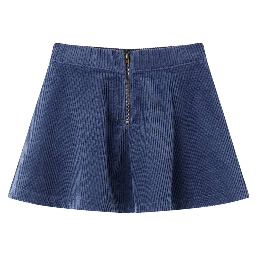 Kinderrok met zakken ribfluweel 92 marineblauw Marineblauw 92