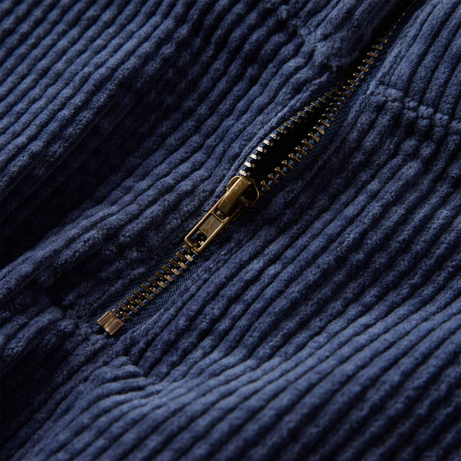 Kinderrok met zakken ribfluweel 92 marineblauw Marineblauw 92
