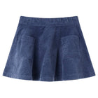 Kinderrok ribfluweel marineblauw maat 104