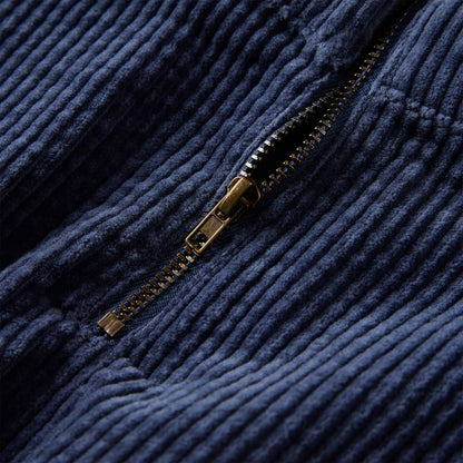 Kinderrok met zakken ribfluweel 104 marineblauw Marineblauw 104