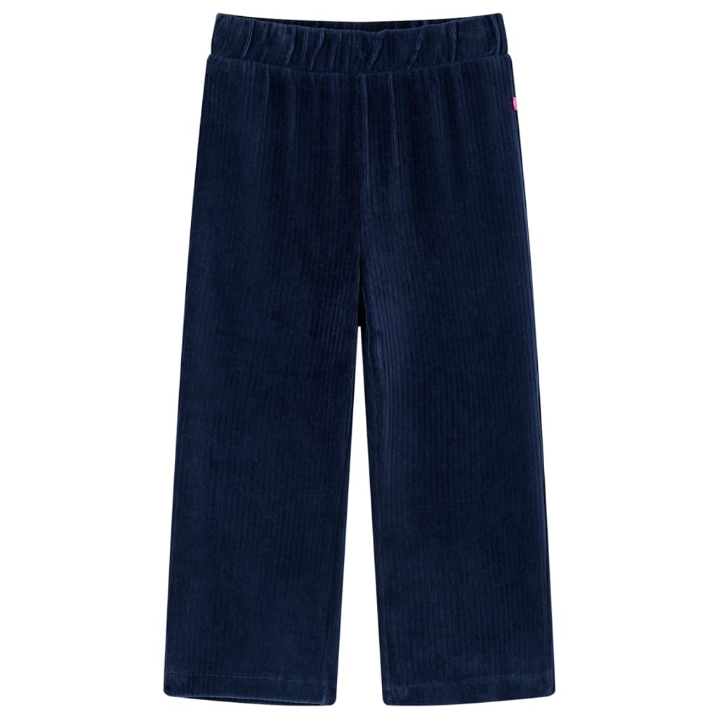 Kinderbroek 104 ribfluweel marineblauw Marineblauw