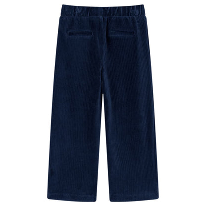 Kinderbroek 104 ribfluweel marineblauw Marineblauw