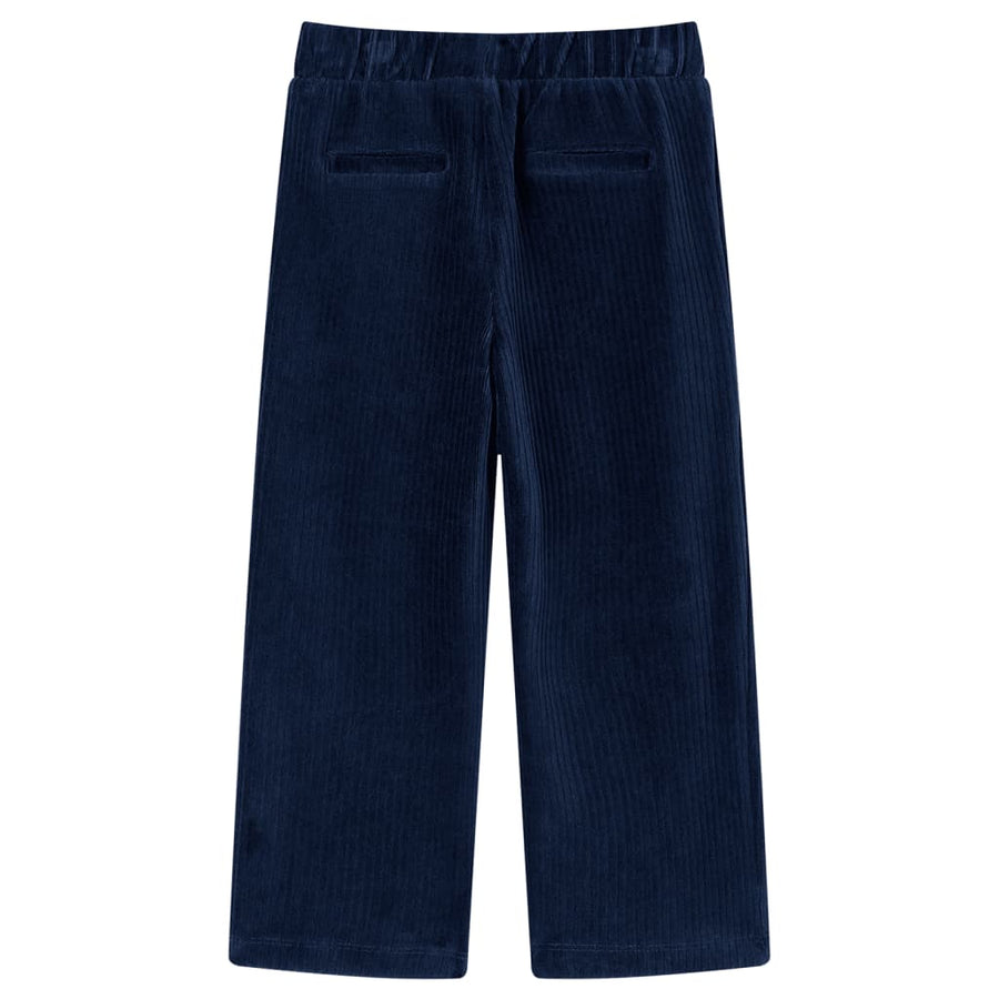 Kinderbroek 104 ribfluweel marineblauw Marineblauw
