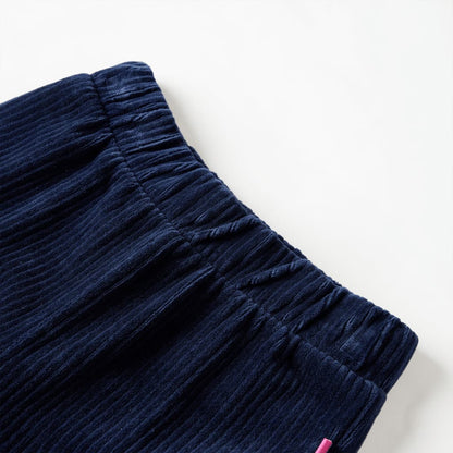 Kinderbroek 104 ribfluweel marineblauw Marineblauw