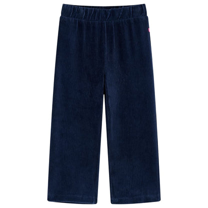 Kinderbroek 116 ribfluweel marineblauw Marineblauw