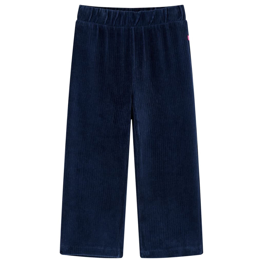Kinderbroek 116 ribfluweel marineblauw Marineblauw