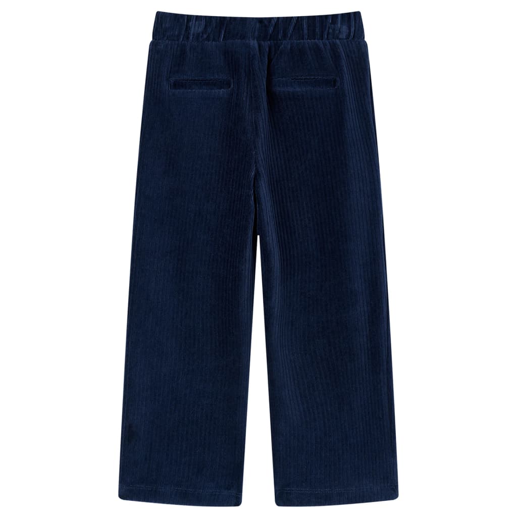 Kinderbroek 116 ribfluweel marineblauw Marineblauw