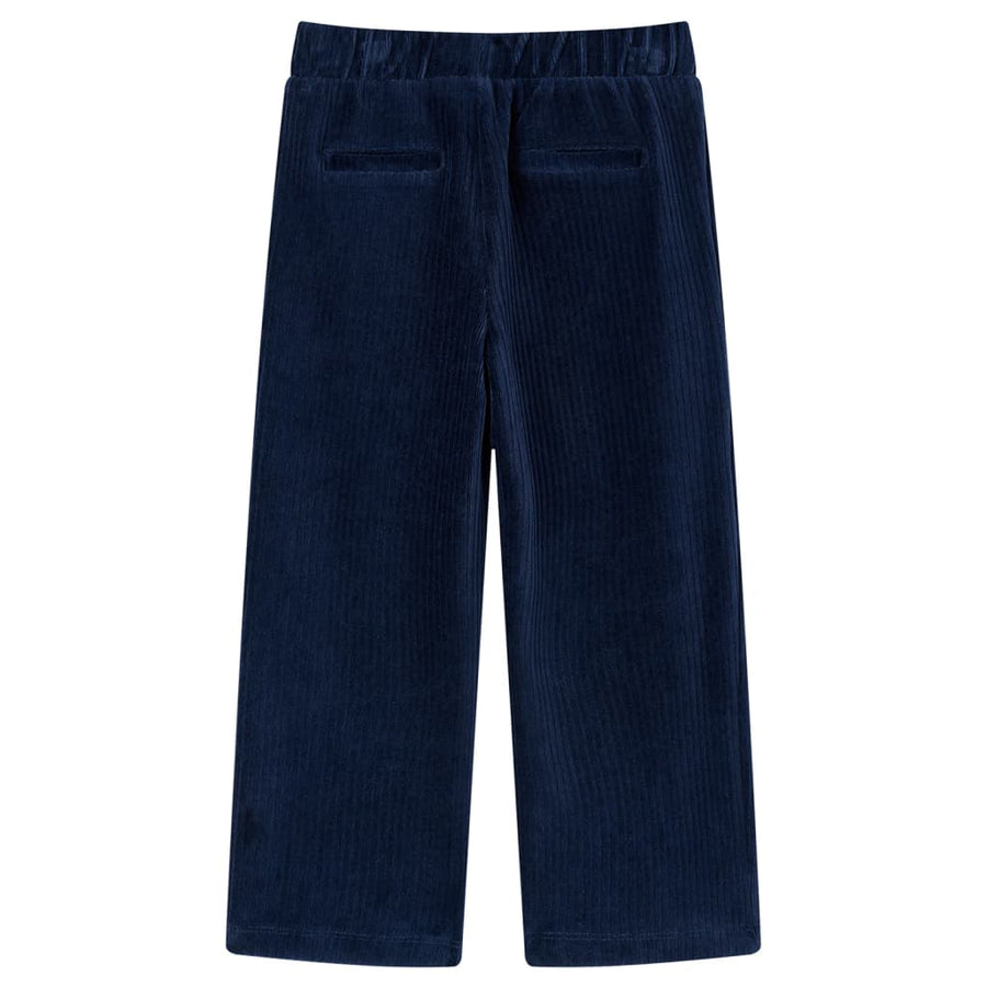 Kinderbroek 116 ribfluweel marineblauw Marineblauw