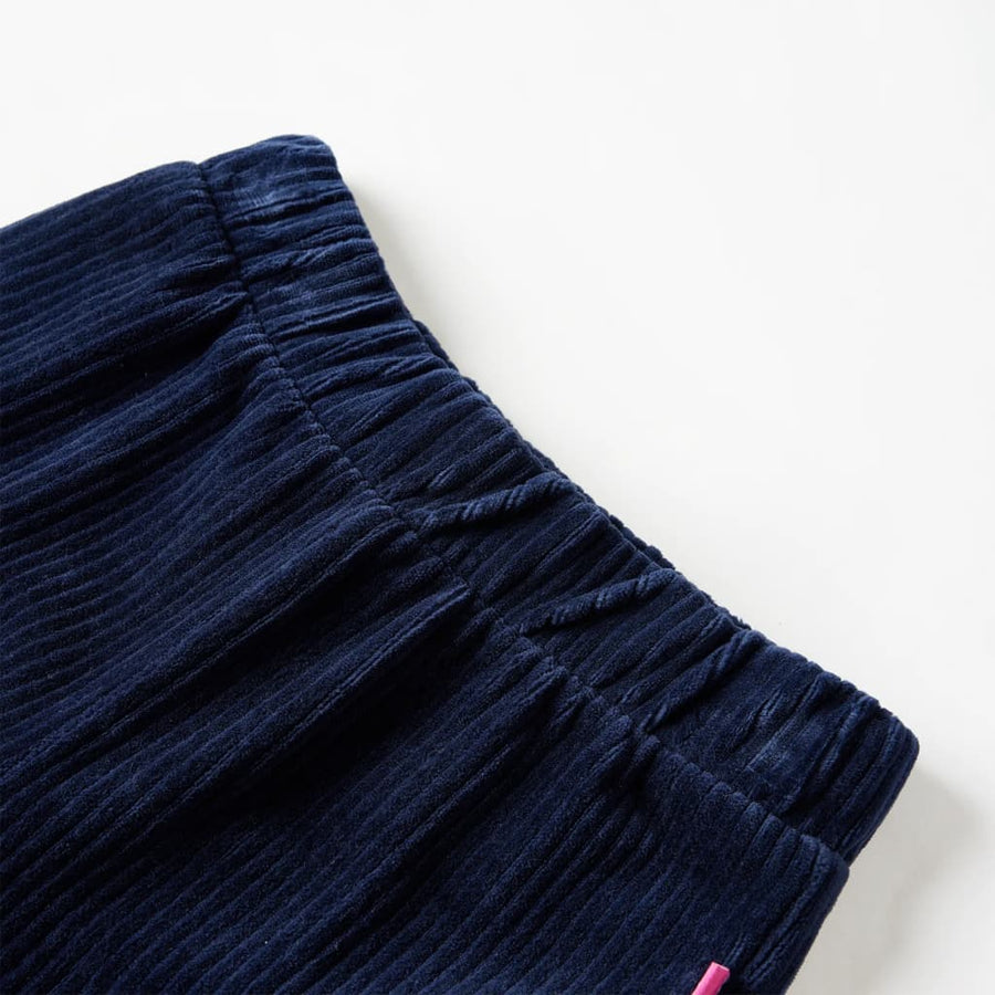 Kinderbroek 116 ribfluweel marineblauw Marineblauw