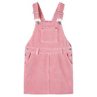 Kindertuinjurk 92 ribfluweel lichtroze Roze 92