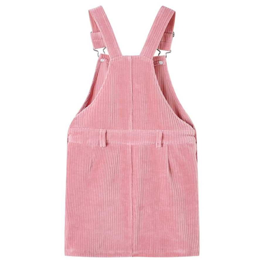 Kindertuinjurk 92 ribfluweel lichtroze Roze 92