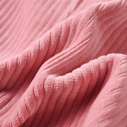 Kindertuinjurk 92 ribfluweel lichtroze Roze 92
