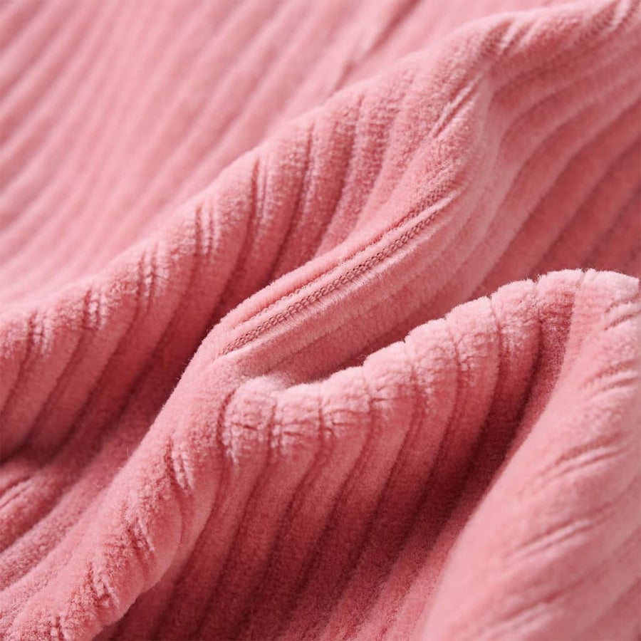 Kindertuinjurk 92 ribfluweel lichtroze Roze 92