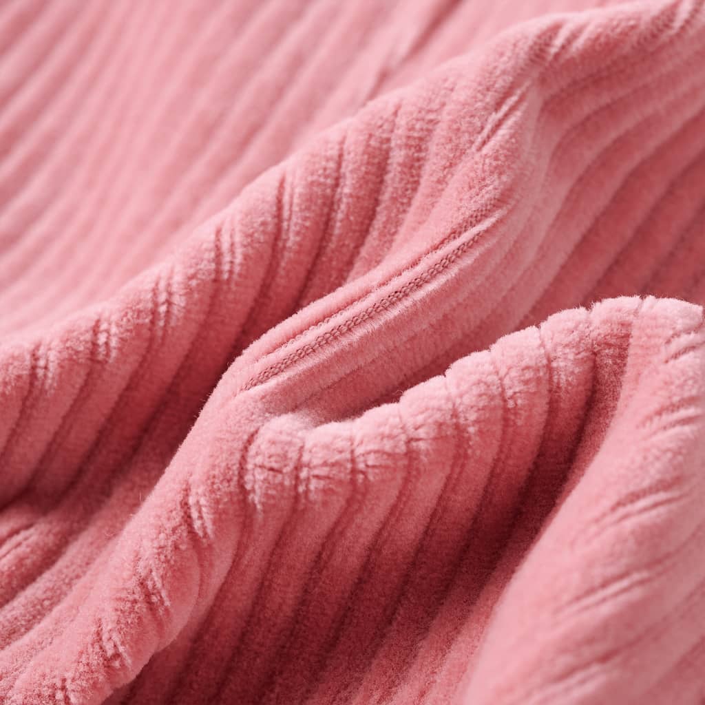 Kindertuinjurk 116 ribfluweel lichtroze Roze 116