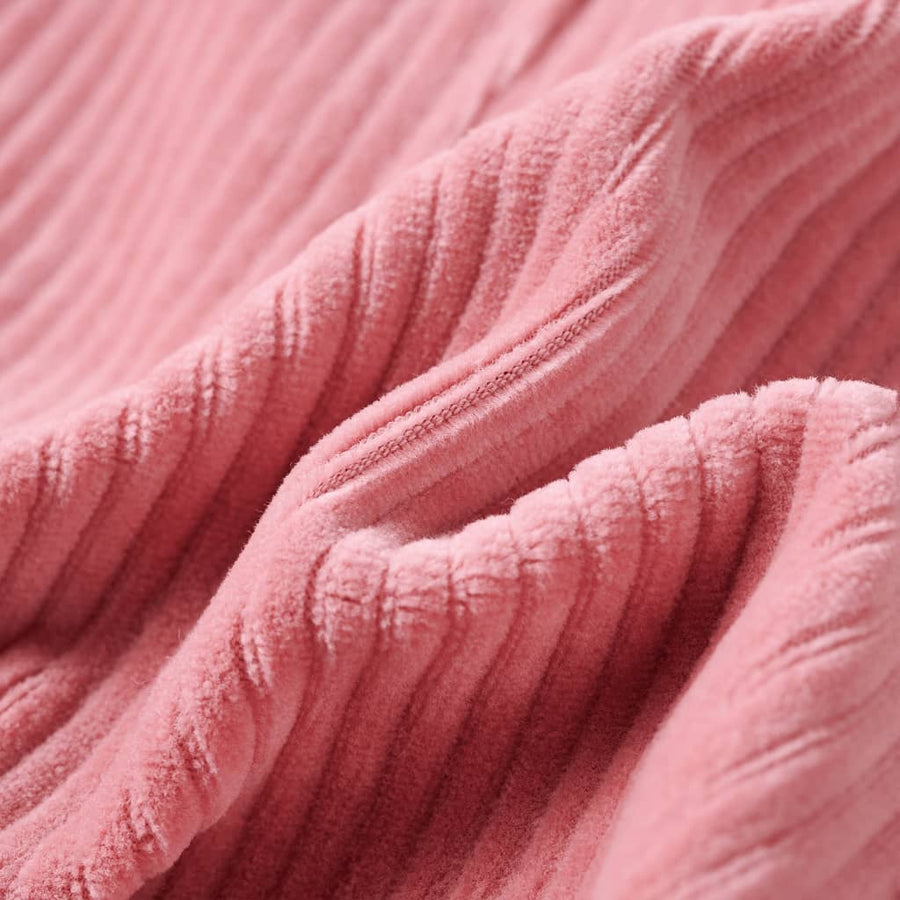 Kindertuinjurk 116 ribfluweel lichtroze Roze 116