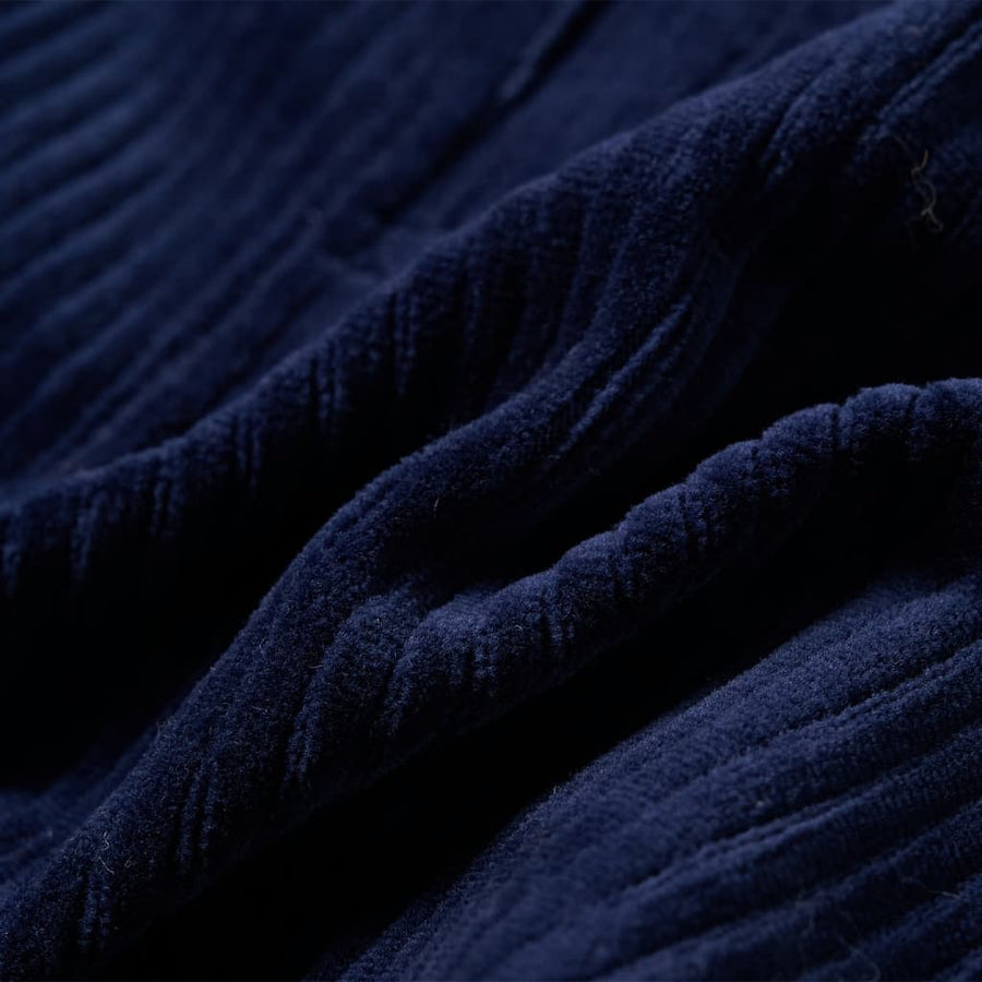 Kindertuinjurk 104 ribfluweel marineblauw Marineblauw