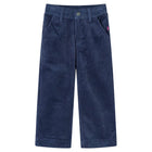 Kinderbroek 92 ribfluweel marineblauw