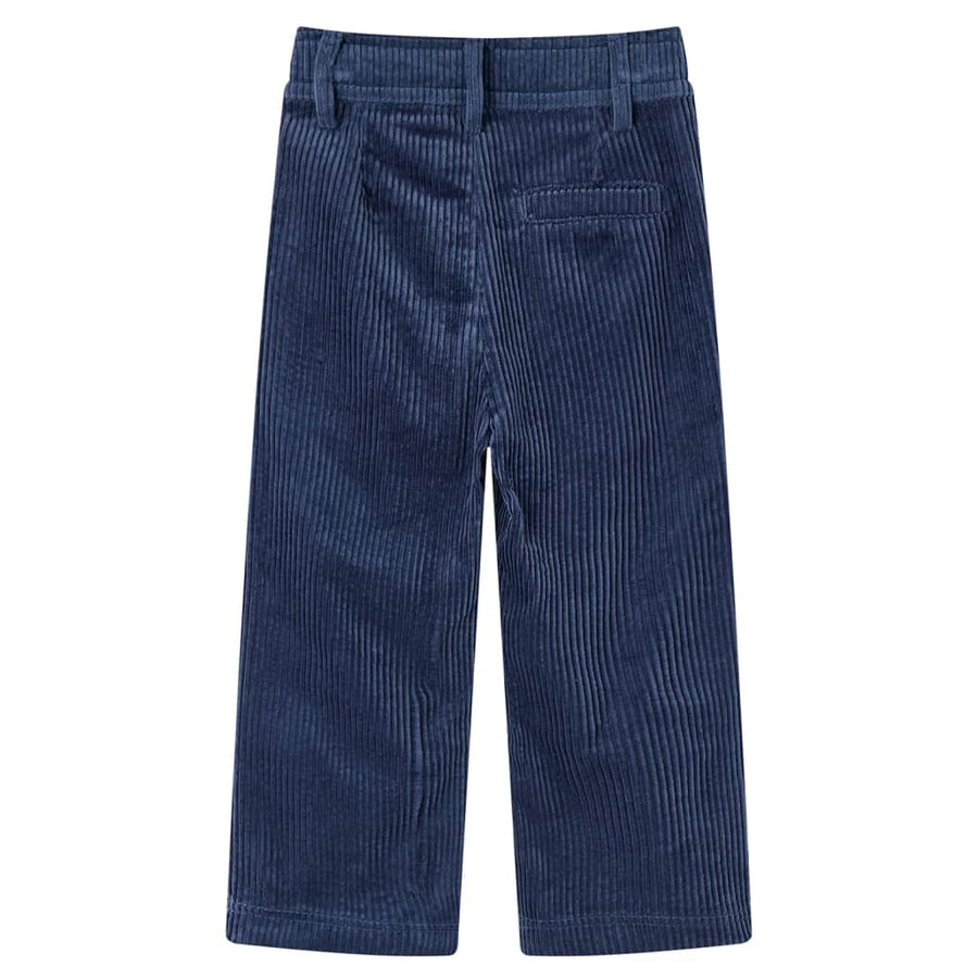 Kinderbroek 92 ribfluweel marineblauw 92