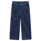 Kinderbroek 104 ribfluweel marineblauw