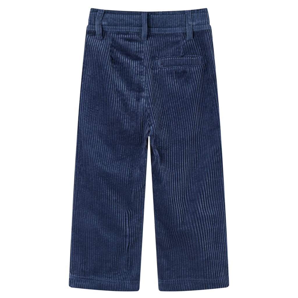 Kinderbroek 104 ribfluweel marineblauw 104