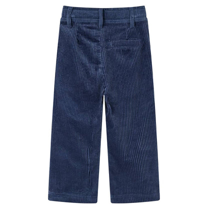 Kinderbroek 104 ribfluweel marineblauw 104